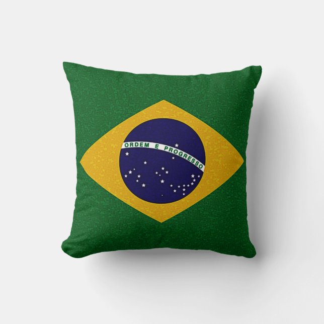 BRAZIL FLAG Pillow Kussen (Voorkant)