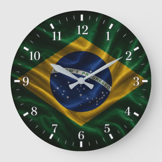 Brazil Flag Watch 2026 Grote Klok (Voorkant)