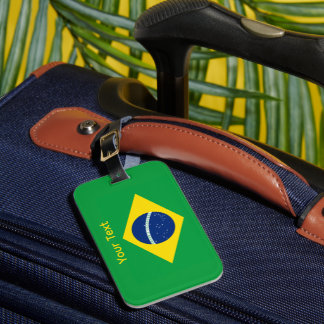 Brazil Flag World Cup 2026 Football Brasil Soccer Bagagelabel