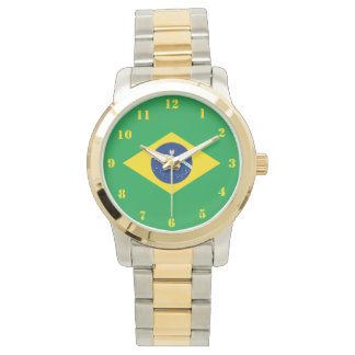 Brazil Flag World Cup 2026 Football Brasil Soccer Horloge