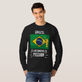 Brazil Florianopolis Mormon LDS Mission Missionary T-shirt (Voorkant volledig)