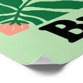 Brazil Flower Market Peach Orchid Tropical Poster (Hoek)