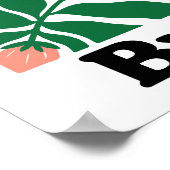 Brazil Flower Market Peach Orchid Tropical Poster (Hoek)