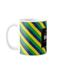 Brazil Football Fan Flag Colors Stripe Pattern