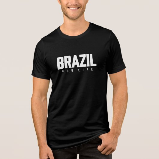 Brazil For Life Tri-Blend Shirt (Voorkant)