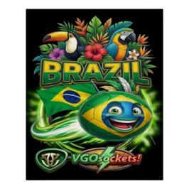 Brazil-GBall01 Perfect Poster