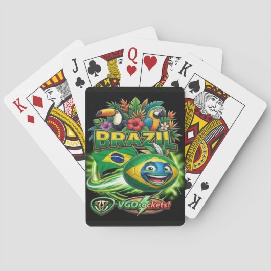 Brazil-GBall01 Pokerkaarten (Achterkant)