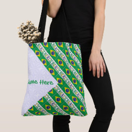 Brazil Gepersonaliseerde Tegel Erfgoed  Tote Bag