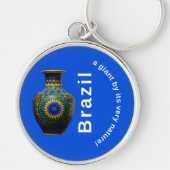 Brazil Giant Nature Mandala - Round Keychain (Voorkant)