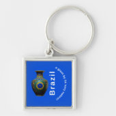 Brazil Giant Nature Mandala - Round Keychain (Voorkant)