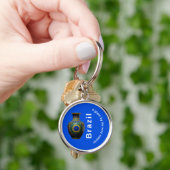 Brazil Giant Nature Mandala - Round Keychain (Hand)