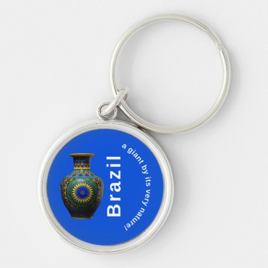 Brazil Giant Nature Mandala - Round Keychain (Voorkant)