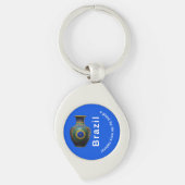 Brazil Giant Nature Mandala - Round Keychain (Voorkant)
