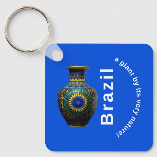 Brazil Giant Nature Mandala - Round Keychain (Voorkant)