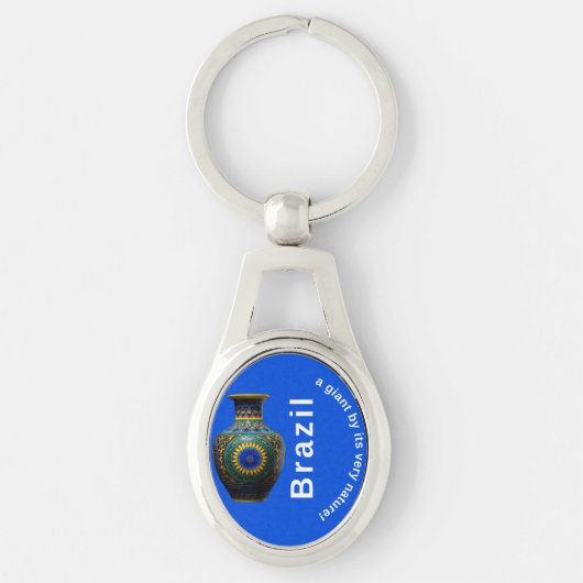 Brazil Giant Nature Mandala - Round Keychain (Voorkant)