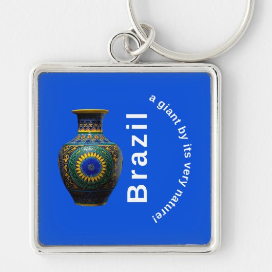 Brazil Giant Nature Mandala - Round Keychain (Voorkant)