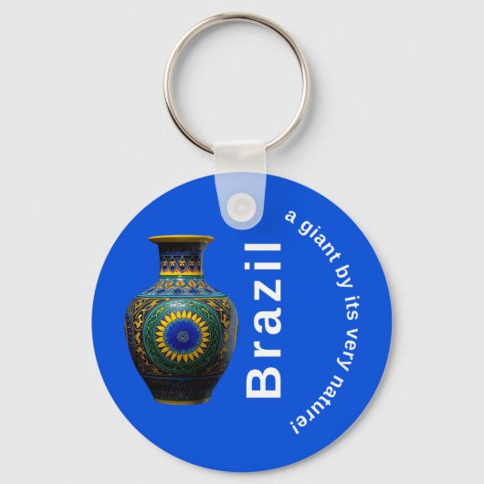 Brazil Giant Nature Mandala - Round Keychain (Voorkant)