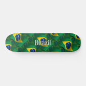 Brazil Golvende Vlag Skateboard (Horizontaal)