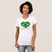 Brazil Heart Soccer T-shirt (Voorkant volledig)