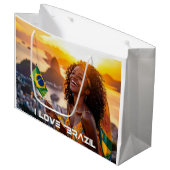 BRAZIL - I LOVE BRAZIL GROOT CADEAUZAKJE (Voorkant Gekanteld)