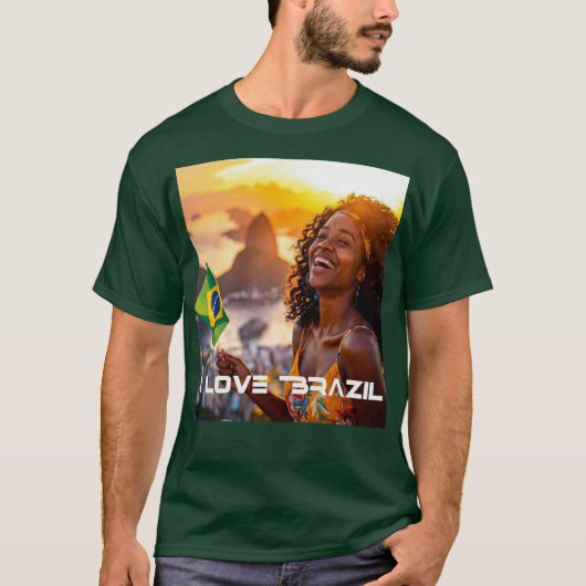 BRAZIL - I LOVE BRAZIL T-SHIRT (Voorkant)