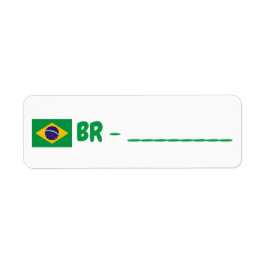 Brazil id postcross etiket