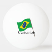 Brazil Landenvlag Thunder_Cove Pingpongbal (Achterkant)