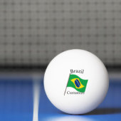 Brazil Landenvlag Thunder_Cove Pingpongbal (Net)