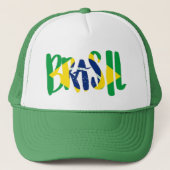 Brazil Logo – Foam Trucker Hat – World Cup 2026 Ed Pet (Voorkant)