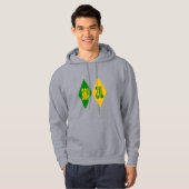 BRAZIL-mannenjasje Hoodie (Voorkant volledig)