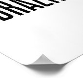 Brazil - minimalistic typography poster (Hoek)