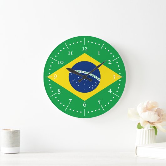 Brazil National Flag Grote Klok (Huis)