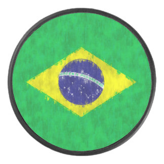 Brazil Oil Painting Drawing Hockey Puck