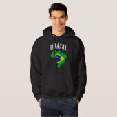 Brazil Pride Vlag Hoodie (Voorkant volledig)