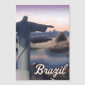 Brazil reisposter kunstprint. (Voorkant)