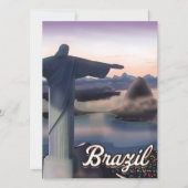 Brazil reisposter kunstprint. (Voorkant)