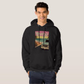 Brazil Retro Beach Vacation Graphics Brazilian Sur Hoodie (Voorkant volledig)