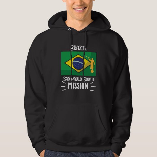 Brazil Sao Paulo South Mormon LDS Mission Missiona Hoodie (Voorkant)