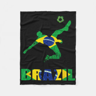 Brazil Soccer Brazilian Footll Player Brasileiro P Fleece Deken