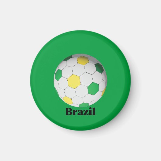 Brazil Soccer Magneet (Voorkant)