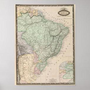 Brazil, South America 2 Poster