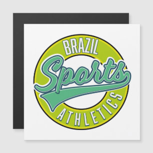 Brazil sport atletiek logo in een vintage stijl.