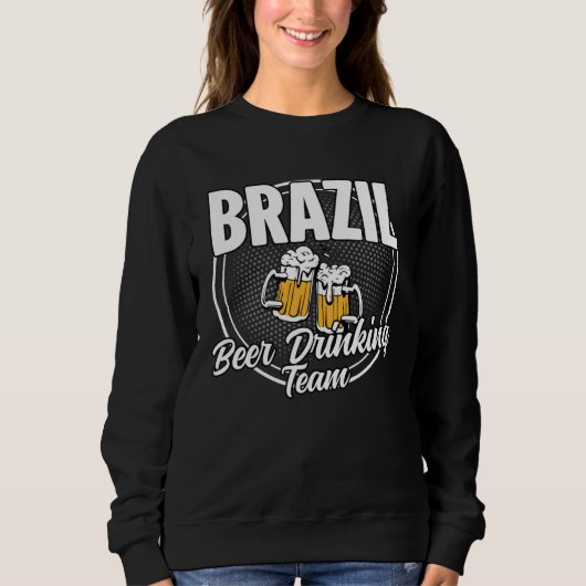 Brazil Squad Ale  Brazilian Beer Drinking Team Trui (Voorkant)