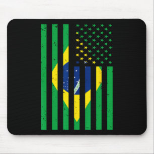 Brazil T-shirt Brasil Voetbal Usa Amerika Vlag Jer Muismat