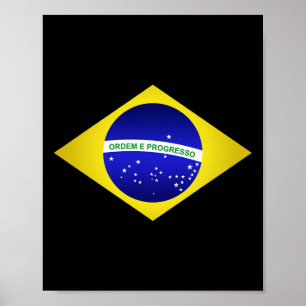 Brazil T-shirt Braziliaans Voetbal Braziliaanse Vl Poster