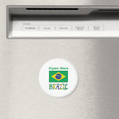 Brazil Vlag Persoonlijk  Magneet (Insitu (Vaatwasser))