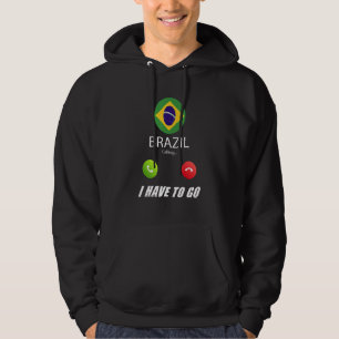 Brazil Vlag Souvenir Brazilië Roept Is Calling Hoodie