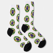 Brazil Voetbal Bal Sporten Sokken (Rechts)
