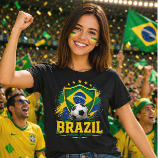 Brazil Voetbal Brasil Voetbal Fan Braziliaanse Tro T-shirt