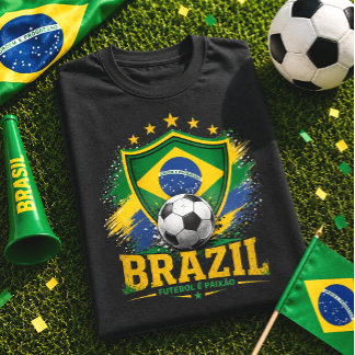 Brazil Voetbal Brasil Voetbal Fan Braziliaanse Tro T-shirt